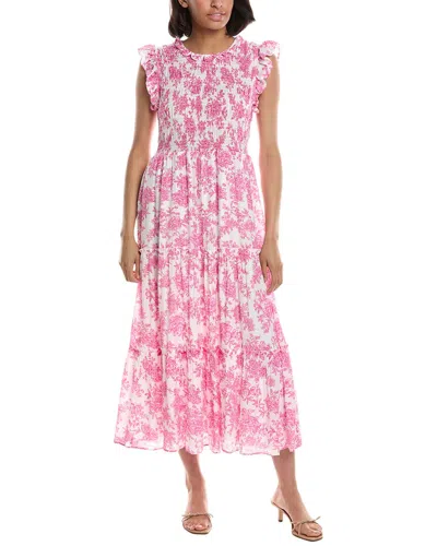 Nanette Lepore Nanette  Caribbean Texture Dress In Pink