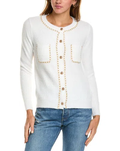 Nanette Lepore Nanette  Chain Cardigan In White