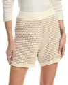Nanette Lepore Nanette By  Crochet Short In Beige