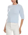 Nanette Lepore Elbow Sleeve Spring Pullover In Blue
