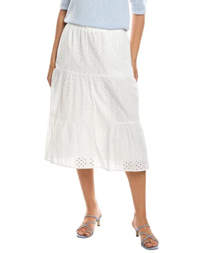 Nanette Lepore Eyelet Skirt In White