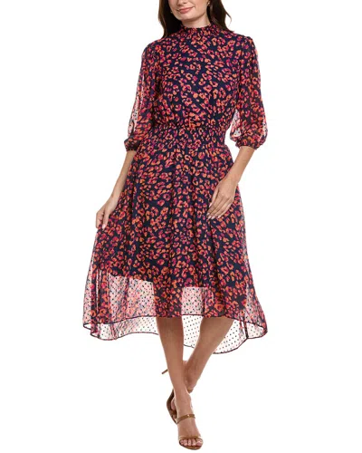 Nanette Lepore Nanette  Floral Midi Dress In Multi