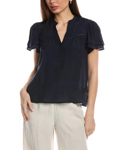 NANETTE LEPORE NANETTE NANETTE LEPORE FLUTTER SLEEVE BLOUSE