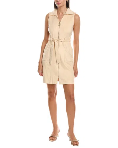 Nanette Lepore Front Zip Shirtdress In Neutral