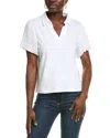 Nanette Lepore Gathered Puff Sleeve Blouse In White