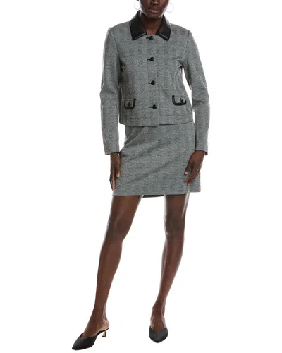 Nanette Lepore Nanette  Jacket & Mini Skirt Set In Black