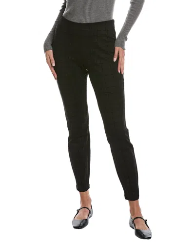 Nanette Lepore Nanette  Judy Flocked Plaid Pant In Black