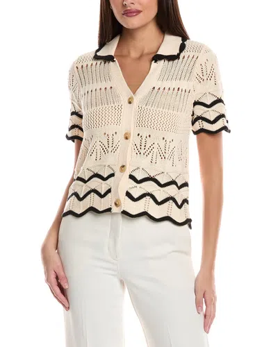 Nanette Lepore Knit Cardigan In White