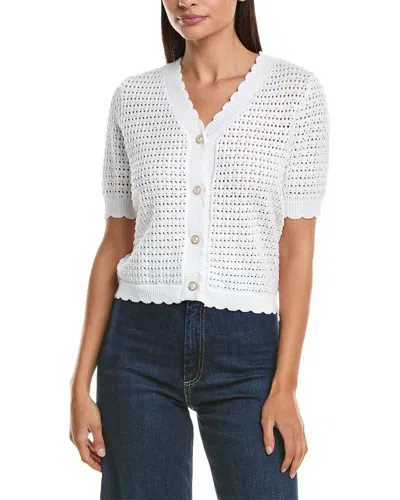 Nanette Lepore Knit Cardigan In White