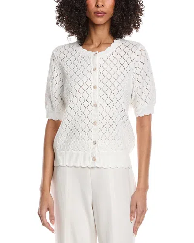 Nanette Lepore Nanette  Knit Cardigan In White