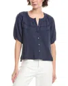 Nanette Lepore Lace Insert Top In Blue