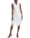 Nanette Lepore Lace Midi Dress In White