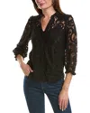 Nanette Lepore Nanette  Lace Shirt In Black
