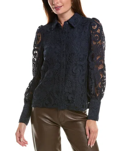 Nanette Lepore Nanette  Lace Shirt In Blue