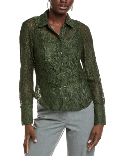 Nanette Lepore Nanette  Lace Shirt In Green