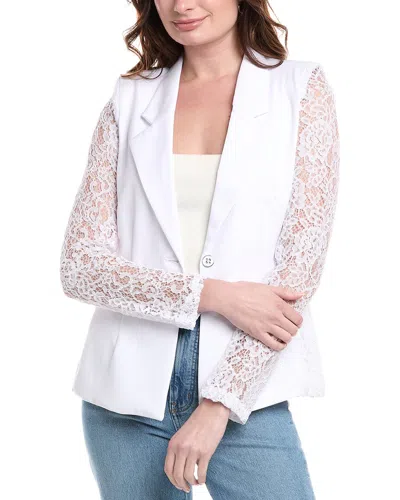 NANETTE LEPORE NANETTE NANETTE LEPORE LACE SLEEVE BLAZER