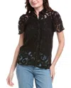 Nanette Lepore Lace Blouse In Black