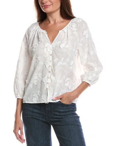 Nanette Lepore Long Sleeve Blouse In White