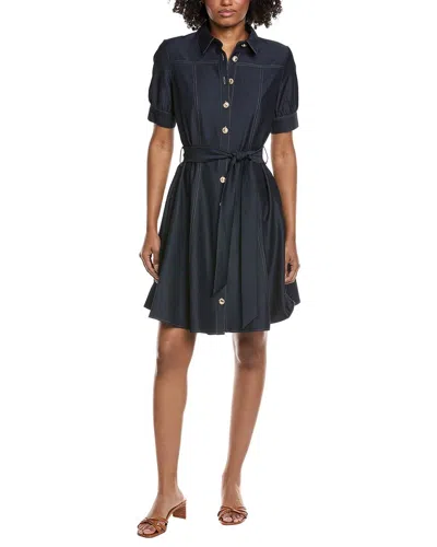 Nanette Lepore Midi Shirtdress In Blue