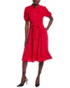 Nanette Lepore Nanette  Midi Shirtdress In Red