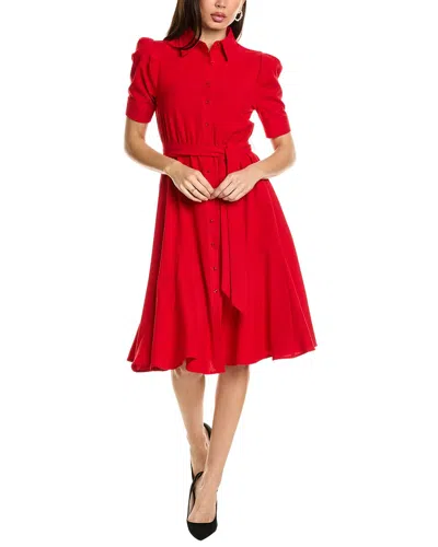Nanette Lepore Nanette  Midi Shirtdress In Red