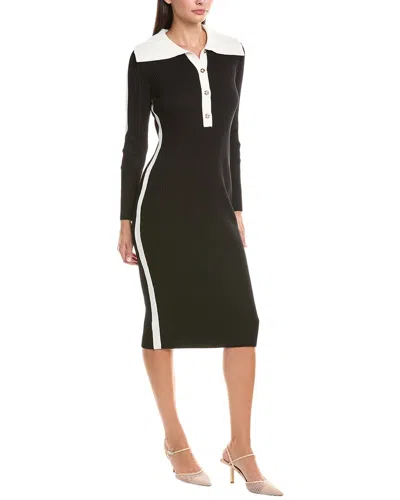 Nanette Lepore Midi Sweaterdress In Black