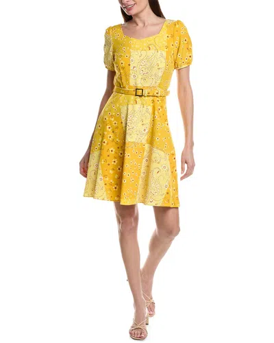 Nanette Lepore Nanette  Nolita Stretch Sheath Dress In Yellow