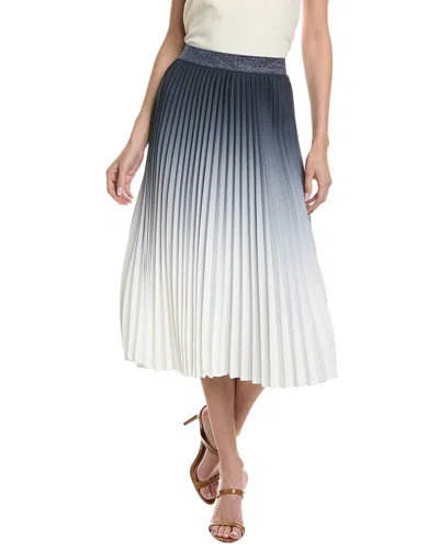 Nanette Lepore Nanette  Ombre A-line Skirt In Blue