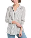 Nanette Lepore Nanette  Oversized Shirt In Gray