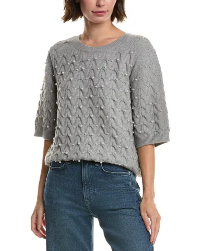 Nanette Lepore Pearl Sweater In Gray
