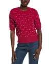 Nanette Lepore Nanette  Pearl Sweater In Red