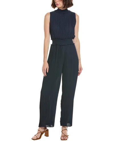 Nanette Lepore Nanette  Pleated Jumpsuit In Blue