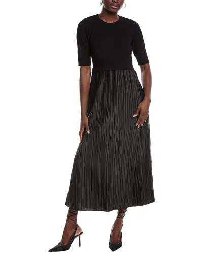 Nanette Lepore Pleated Maxi Dress In Black