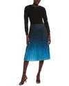 Nanette Lepore Pleated Midi Dress In Blue