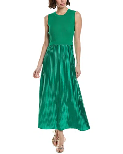 Nanette Lepore Pleated Midi Dress In Green