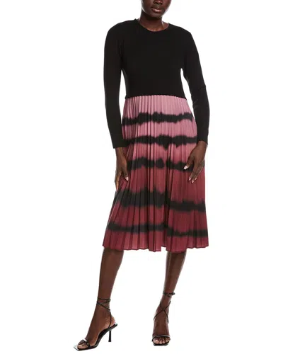 Nanette Lepore Pleated Midi Dress In Black