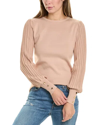 Nanette Lepore Balloon Sleeve Sweater In Pink
