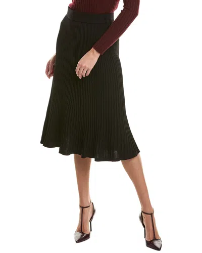 Nanette Lepore Nanette  Rib Knit Skirt In Black