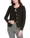 Nanette Lepore Ribbed Jacket In Black