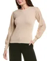 Nanette Lepore Nanette  Ribbed Pullover Sweater In Neutral