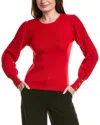 Nanette Lepore Nanette  Ribbed Pullover Sweater In Red