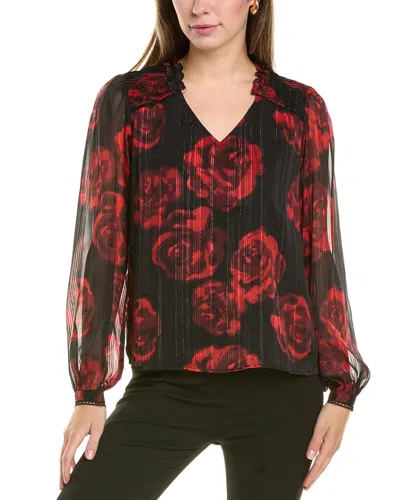 Nanette Lepore Rose Blouse In Multi