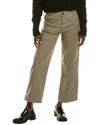 Shop Nanette Lepore Nanette  Seamed Cargo Wide Leg Pant In Green