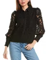 Nanette Lepore Nanette  Lace Shirt In Black