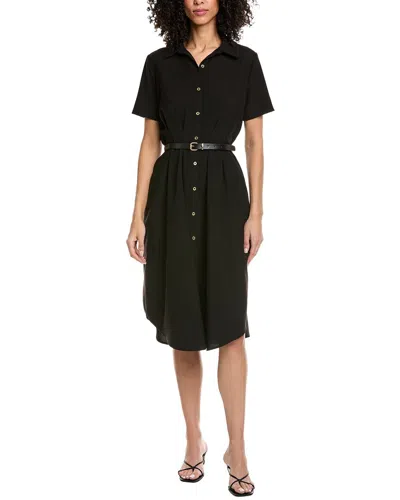 Nanette Lepore Nanette  Short Sleeve Midi Dress In Black