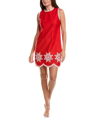 Nanette Lepore Short Sleeve Mini Dress In Red