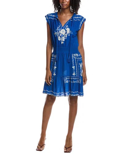 Nanette Lepore Nanette  Sleeveless Mini Dress In Blue