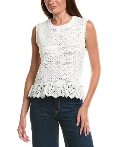 Nanette Lepore Sleeveless Top In White