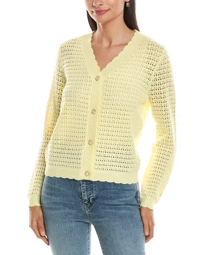 Nanette Lepore Nanette  Spring Cardigan In Yellow