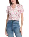 Nanette Lepore Swiss Dot Blouse In Pink